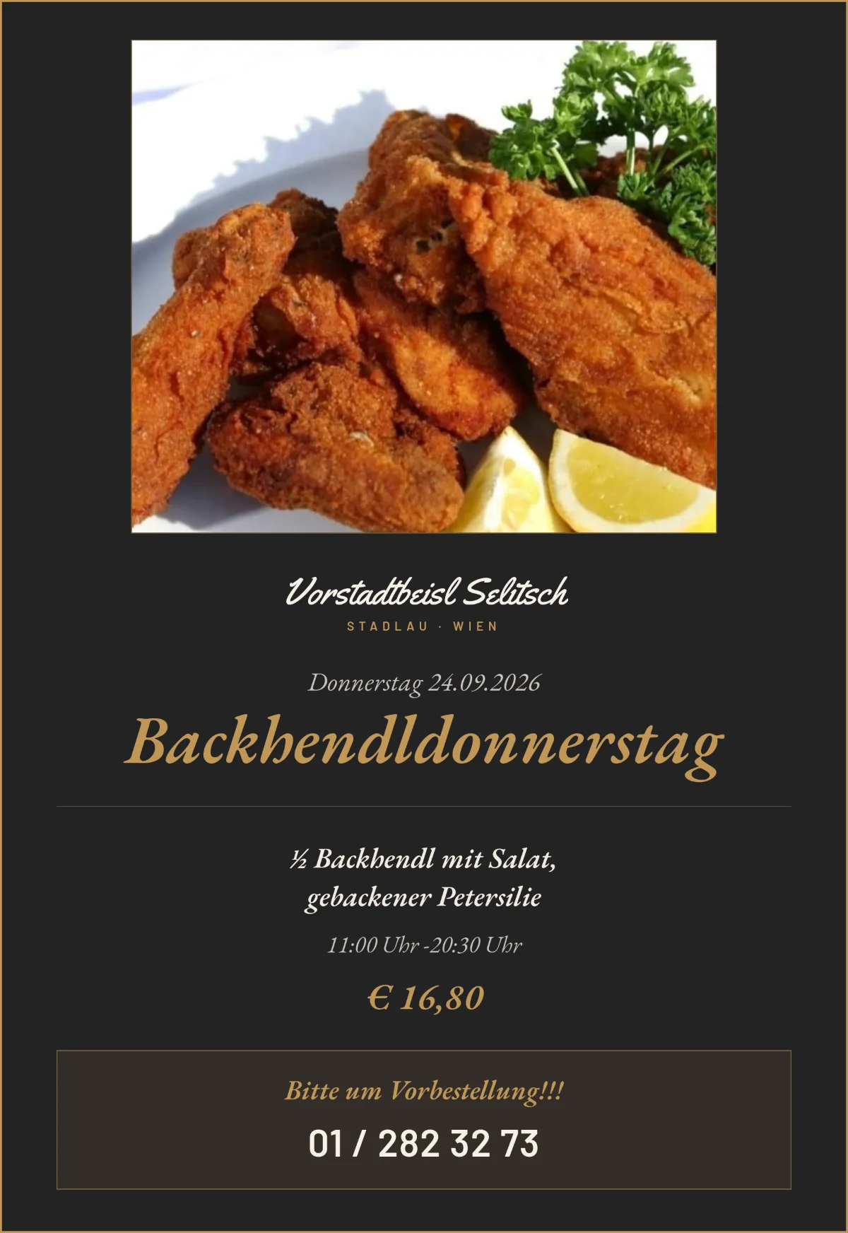 Backhendldonnerstag